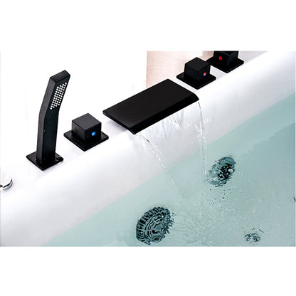 LED Waterfall Bathtub Shower Faucet