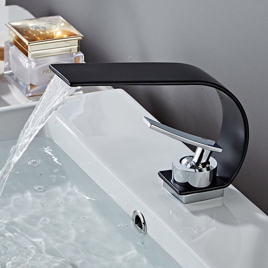 Curve Single Handle Bathroom Sink Faucet - Moon