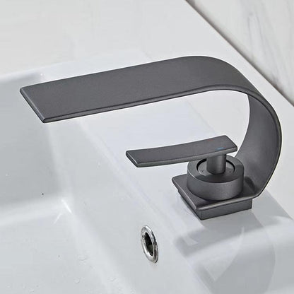 Curve Single Handle Bathroom Sink Faucet - Moon