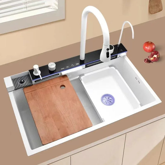 Stainless Steel Smart Digital Display Kitchen Sink